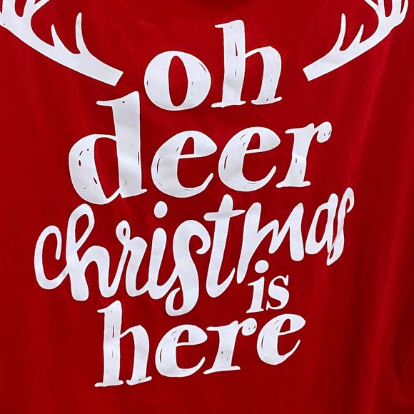 For G & PL Small Red Oh Dear Christmas is Here Long Sleeved Tee - Picture 2 of 6